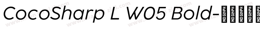 CocoSharp L W05 Bold字体转换